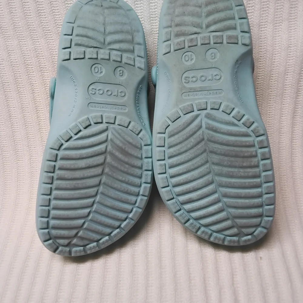 Crocks Classic Clogs In Blue/green Teal Color. Unisex Size Men's 8 Women's 10.